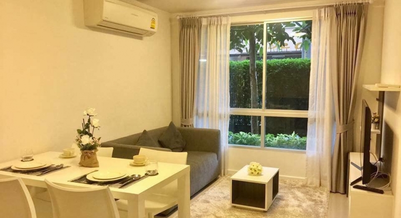 A 37.30 Sq M apartment with one bedroom at D'vieng condominium Santithum, Garden View.