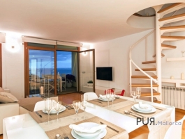 Cas Catala. Duplex penthouse. With a view of the bay of Cala Mayor and San Agusti