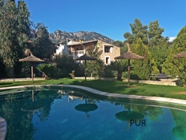 In the middle of the Tramuntana. Near Alaro.3 * Hotel with best running gastronomy.