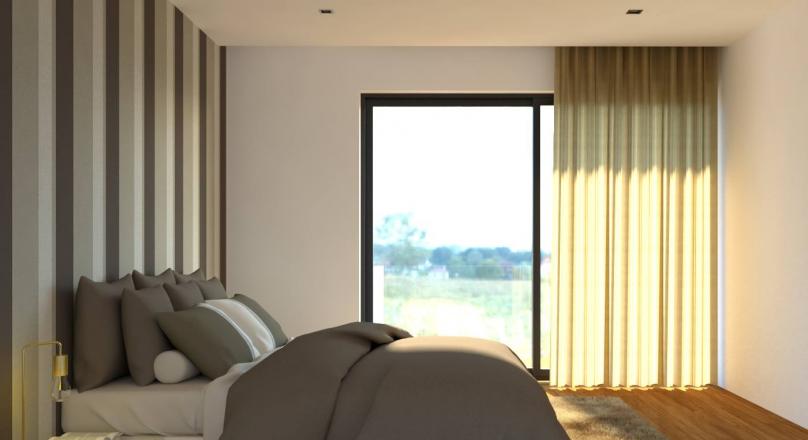 Detached villa at the beginning of construction, near the center of the city of Póvoa de Varzim.
