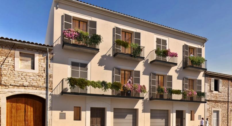 City Palace in Santanyi. Many say the most beautiful community. Luxurious new building. Sea view.