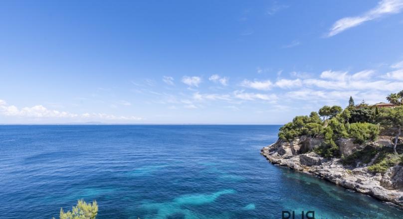 Cala Vinyes. First sea line. Direct sea access. Apartment with a wow view.