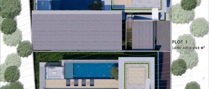 Land seaview for sale with very easy access and 2 villa under construction