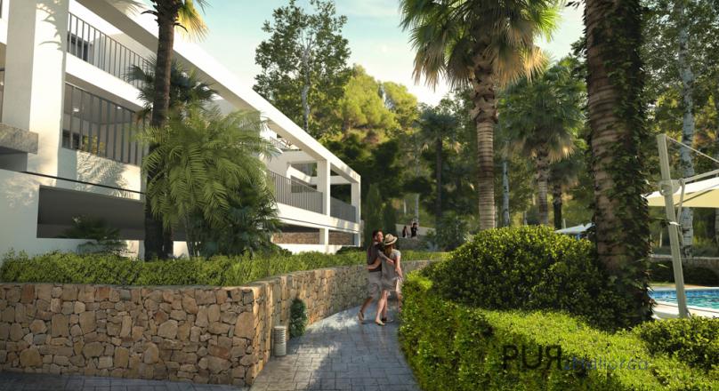 Canyamel. The beach of your apartment. Lauflagig. New building. 2 or 3 bedrooms.