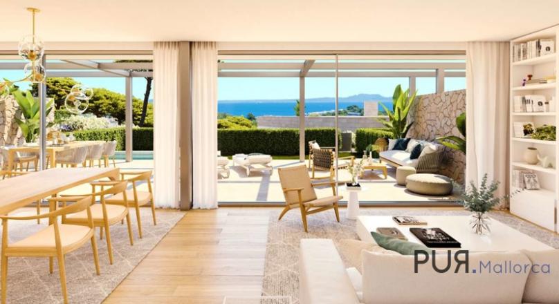 Cala Vinyes. Reihenvillen. New building. Very good quality. Sea views. Own pool possible.