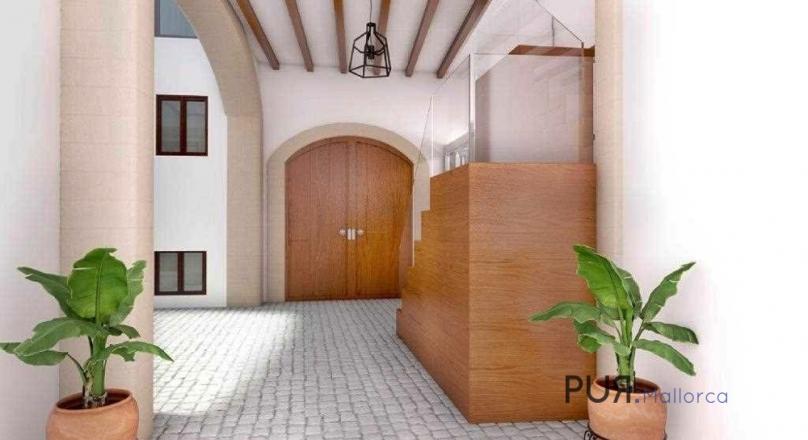 The historic heart of the old town. Palma. La Lonja. Medieval building. Reconstruction.