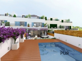 Genova. In the well-kept southwestern district of Palma. New! Detached houses with pool.