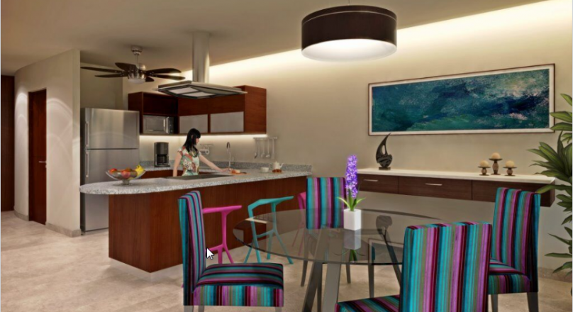Departamento en Venta en Condominio Miranda, Playa del Carmen Centro