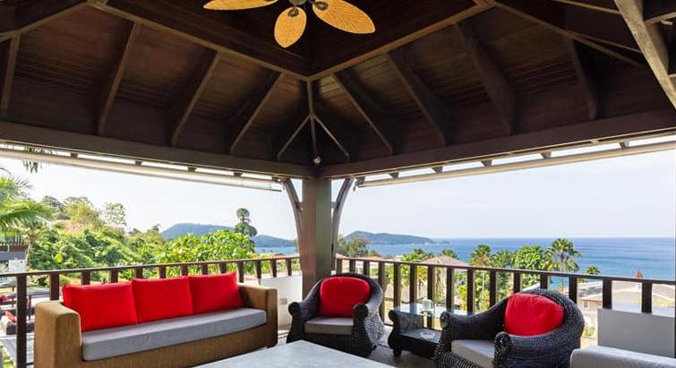 8-bedroom sea view villa on the mountain side