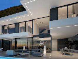 Modern new build villa for sale in Benidorm Sierra Cortina with sea views