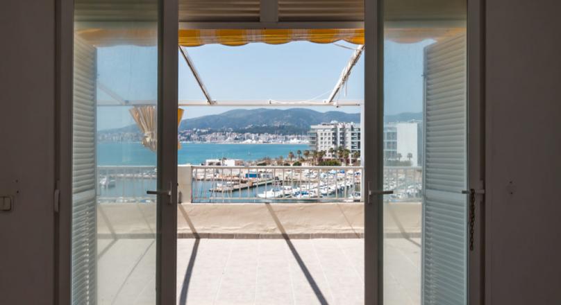 Location. Location. Location. The view from the terrace. The paint is off. The renovation can start.
