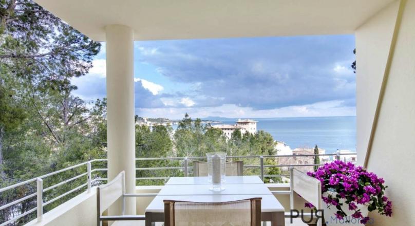 Rooftop terrace with hot tub. And look. Hint A fancy apartment.