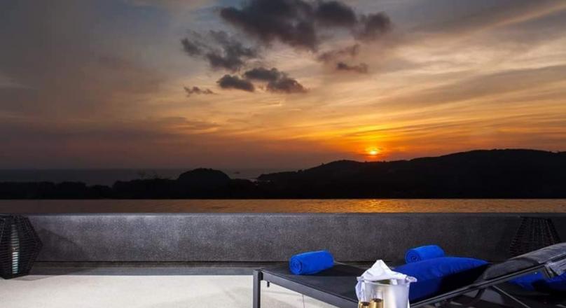 Phuket quality real estate presents this Very unique 2 or 3 bedroom hillside sea view private pool