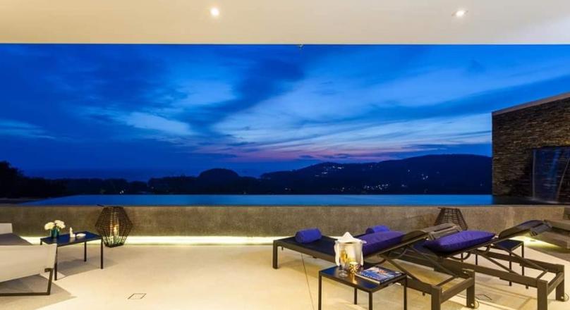 Phuket quality real estate presents this Very unique 2 or 3 bedroom hillside sea view private pool