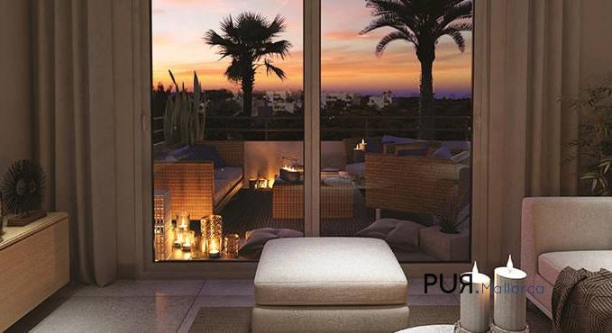 Cala d'Or. All in white. New building - apartments directly above the beautiful harbor