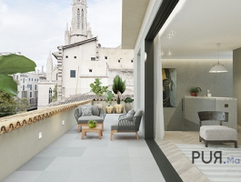 Palma. Old town at Plaza Eulalia. High-quality. Stylish.
