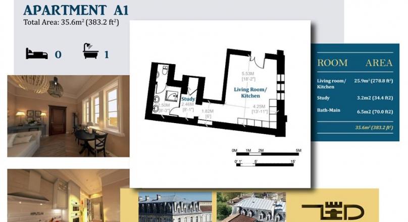 New Luxurious Apartments in a Building and City Steeped in History and Character