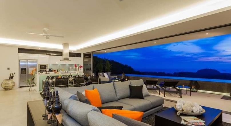 Phuket quality real estate presents this Very unique 2 or 3 bedroom hillside sea view private pool
