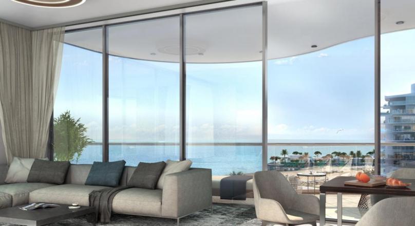 A luxury beachfront apartment