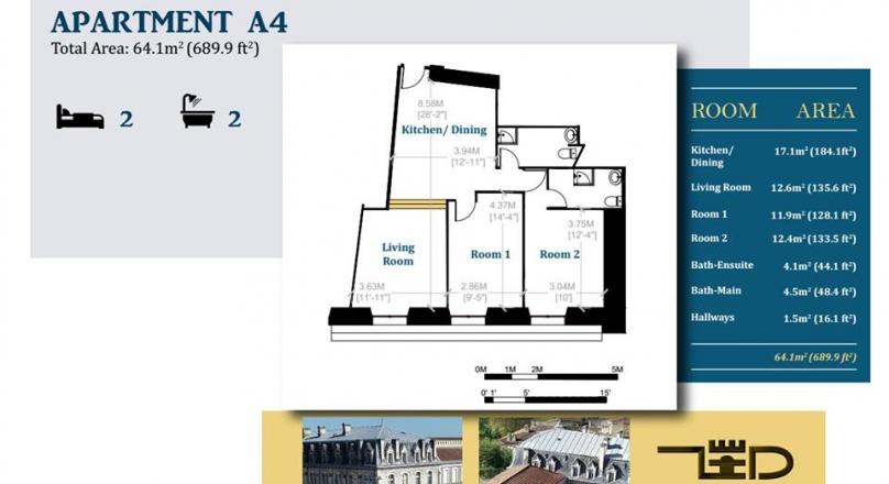 New Luxurious Apartments in a Building and City Steeped in History and Character