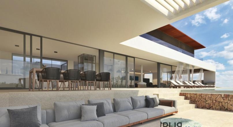 Cala Vinyes A villa. New building. Sea views. 200 meters to the beach.