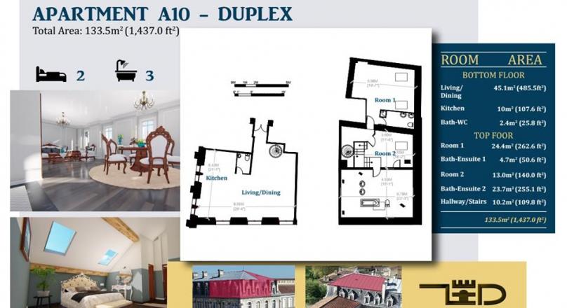 New Luxurious Apartments in a Building and City Steeped in History and Character