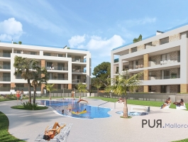 Porto Colom. The picturesque Mallorcan village in the southeast. New building. Apartments.