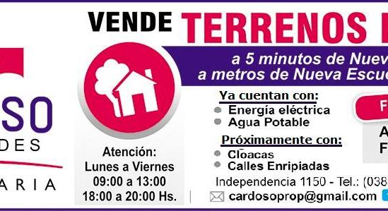 No te pierdas la oportunidad de comprar tu terreno en Palpalá 