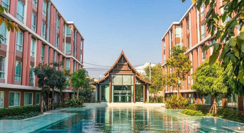 A 30 Sq M apartment 0n 5 floor with one bedroom at D'vieng condominium Santithum