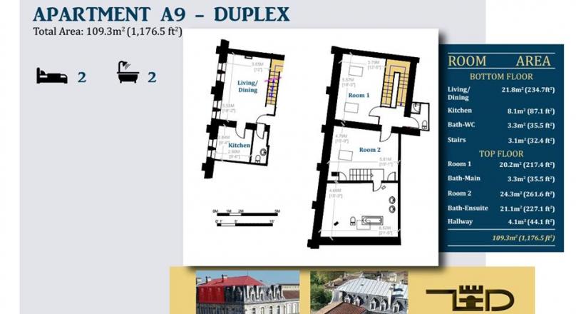 New Luxurious Apartments in a Building and City Steeped in History and Character